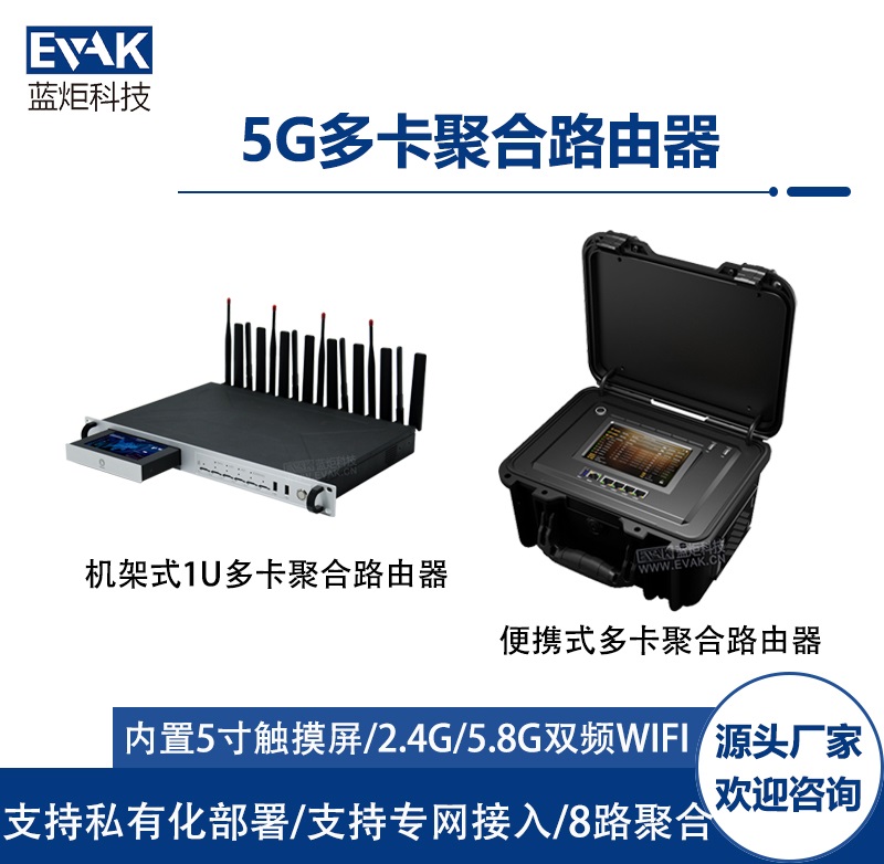 5G多卡聚合路由器(EVAK-700R PRO)