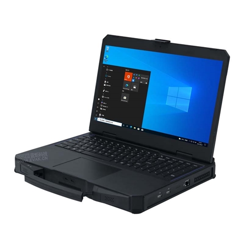 15.6寸工业三防半加固笔记本电脑I7-8700T/12700T可扩展PCIeX16半高卡（护盾X15D）