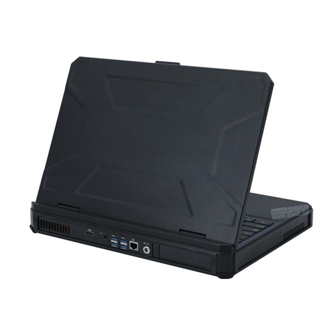 15.6寸工业三防半加固笔记本电脑I7-8700T/12700T可扩展PCIeX16半高卡（护盾X15D）