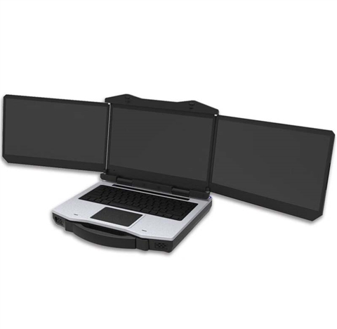 13.3寸三屏无人机地面控制站移动图形工作站（DP-3000）