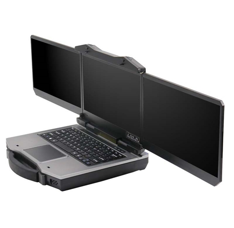 13.3寸三屏无人机地面控制站移动图形工作站（DP-3000）