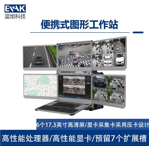 17.3寸六屏加固便携机移动图形工作站便携式服务器（DP-7200）