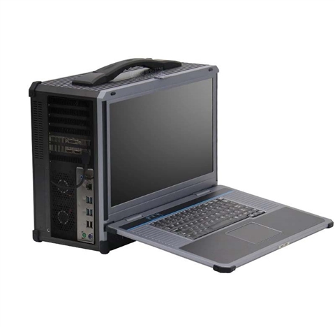 17.3寸下翻式加固便携机I7-8700K支持PCIEX16全长显卡（EPC-850）