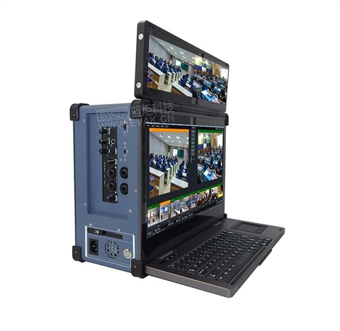 下翻便携式双屏直播录播一体机虚拟演播抠像导播切换台（EPC-830S）