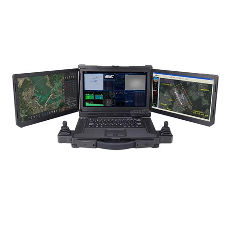 15.6寸三屏无人机/无人船/无人车/水下机器人地面控制站（GS-3000）