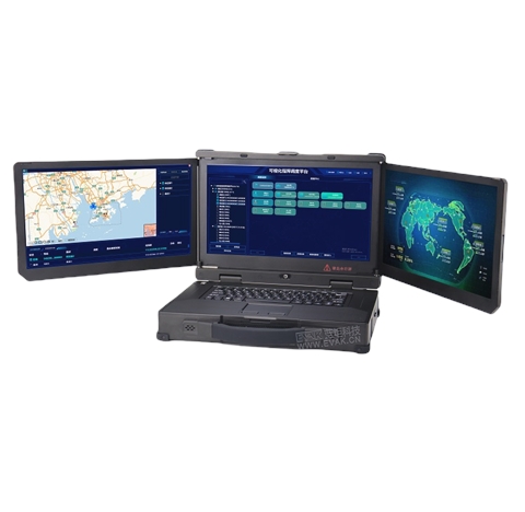 15.6寸国产化飞腾D2000三屏加固笔记本电脑移动工作站（DP-5000F）