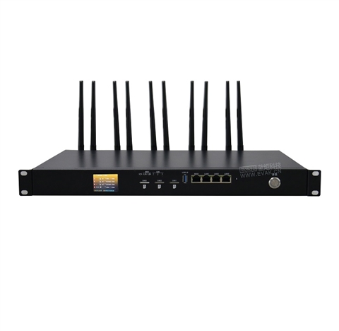 车载机架式1U三卡聚合路由器3链路聚合叠加（EVAK-300R-1U）