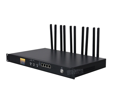 车载机架式1U三卡聚合路由器3链路聚合叠加（EVAK-300R-1U）