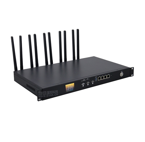 车载机架式1U三卡聚合路由器3链路聚合叠加（EVAK-300R-1U）