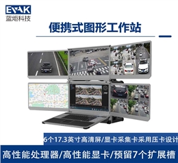 17.3寸六屏加固便携机移动图形工作站便携式服务器（DP-7200）