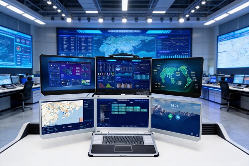 一机六屏，视界无疆 DP-7200 六屏加固便携机震撼登场