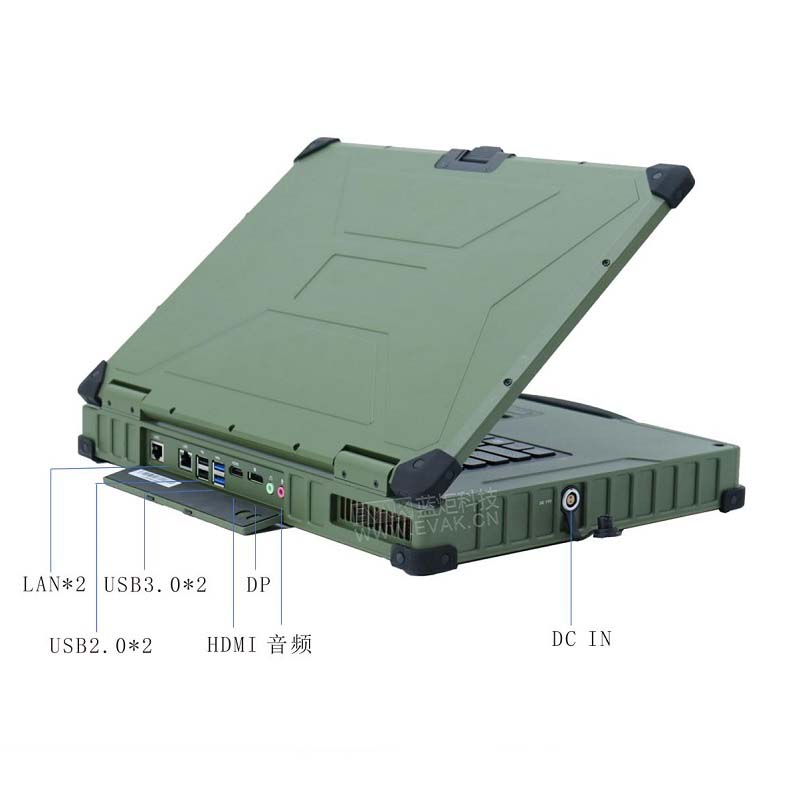 15.6" Military Green Military Fully Rugged Laptop I9-10900 (EPG-R500D) 5