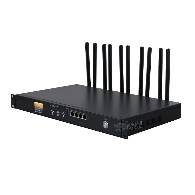 Vehicle-Mounted Rackmount 1U 3-Card Aggregation Router with 3-Link Bonding (EVAK-300R-1U) 4