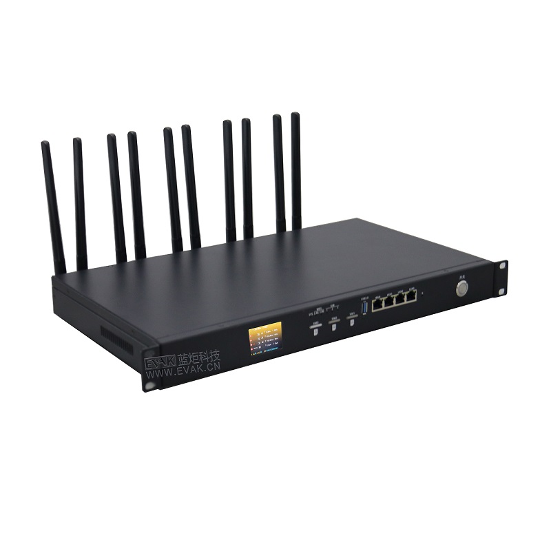 Vehicle-Mounted Rackmount 1U 3-Card Aggregation Router with 3-Link Bonding (EVAK-300R-1U) 5